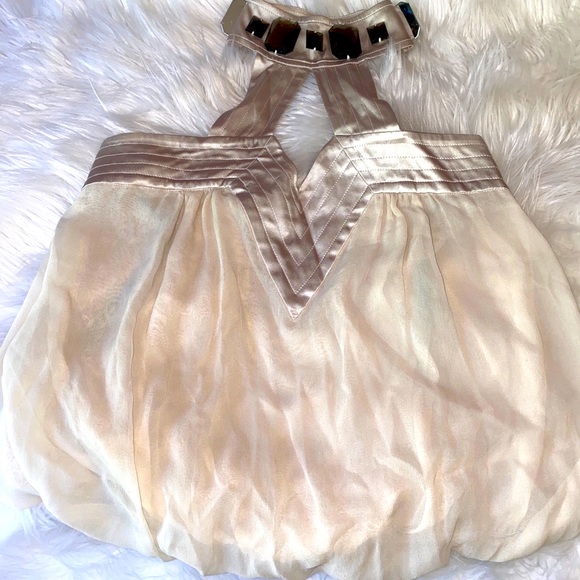 Marciano Silk Chiffon Halter Top - Picture 2 of 7